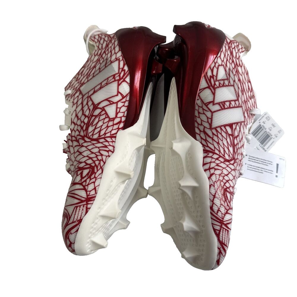 Adidas Adizero Electric Football Cleats Shoes Red White IH8571 Men Size 10 - Picture 13 of 16